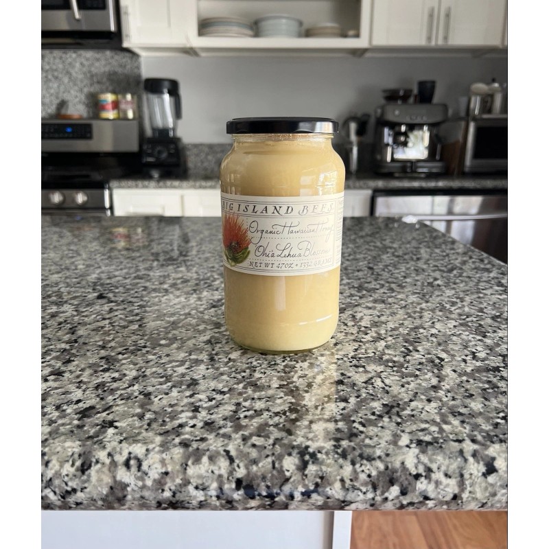 Big Island Bees Organic Hawaiian Honey Raw Premium Large 47oz