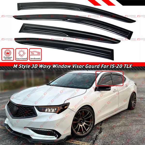 Gearzaar For 2015-2020 Acura TLX JDM Mugen Style Window Visors