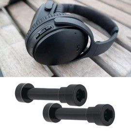 Create idea Metal Hinge Rotary Screw Compatible with B-ose QuietComfort QC35 Headphone Repair Parts for Ear Cup Rotation Mechanism Black 2 Pack