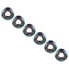 Ruifu Titanium Alloy Flanged Nuts M5 M6 6 Pack (M6,