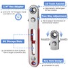 Mesee 2Pcs Mini Ratchet Wrench Set 1/4 Inch Drive Ratcheting