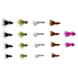 Feeder Creek Flies for Fly Fishing: Bead Head Woolly Bugger Assortment, 36 Trout, Bass & Streamer Flies, 5 Color Variety