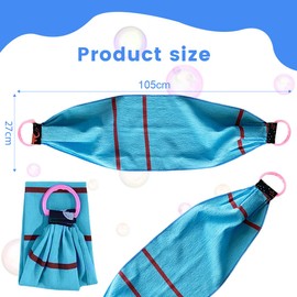 GGUFAY Grober Sand Rückenbürste für Körperpeeling,mit 2 Griffe, Natürliche Dusche Körperbürste Doppelseitig Rückenwaschgurt, Rücken Waschhilfe zum Entfernen Abgestorbener Haut(Blau)