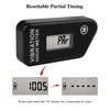 Jayron JR-HM016B LCD Wireless Digital Hour Meter Gauge Vibration Activated,Waterproof