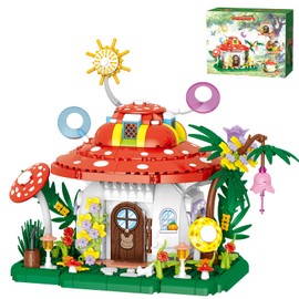 CSNRHG Mushroom House Creative Building & Display Treehouse Enchanting DIY Cottage 745 Pieces Gifts for Boys Teens Kids Adults Ages 6+