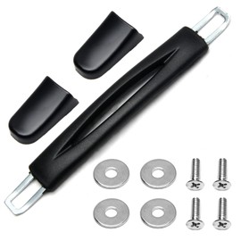 Juvielich Luggage Handle 8.86"x0.98"x0.79"(L x W x T), Plastic Pull Handle Grip Strap Grip 225x25x20mm Replacement for Luggage Suitcase Handle Box Black Tone