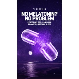 PERFORMIX - SST Support Lean Sleep - Herbal Sleep Aid Supplement - Gentle Nighttime Support - Calming Formula - 60 Veggie Capsules for Adults