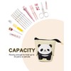 Xespis Pencil Case with Zip, Telescopic Pencil Case, panda, pencil