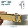 HOWTOOL Heavy Duty Keyhole Hanger with Phillips Screws & Anchors,