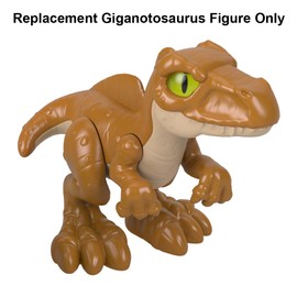 Imaginext Replacement Part for Fisher-Price Jurassic World Dominion Dinosaur Playset - HMJ79 ~ Replacement Poseable Brown and Tan Baby Giganotosaurus Dinosaur Figure