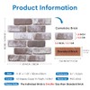 COMSTICKC COMSTICKC 3D Brick Wall Panels, Faux Brick Peel and
