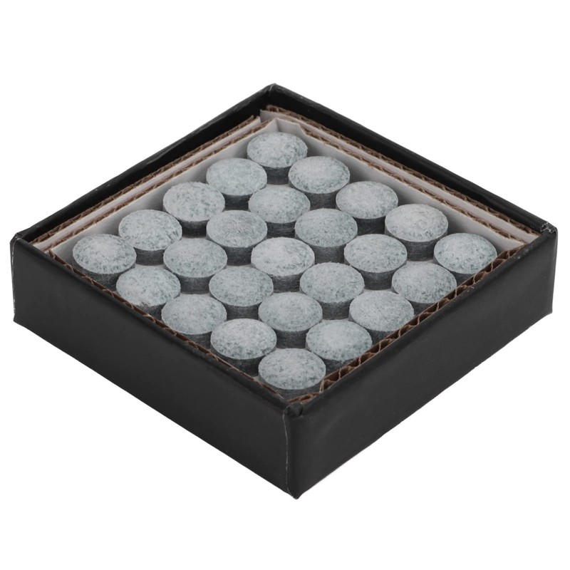 9.5-11 mm Medium Hard Cue Tips - 50 Pieces Leather