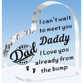 TTOVEN New Dad Gifts Daddy Father's Day Gifts Daddy to be Birthday Gifts Daddy Acrylic Plaque Gifts