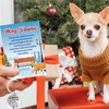 DPKOW Funny Dog Christmas Card Keyring Gifts, Xmas Christmas Card
