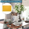 sourcing map 4 Pcs Faux Leather Placemats for Dinner Table,