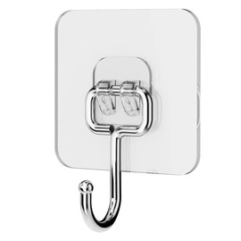 TIVVINK Hooks for Heavy Duty Wall Hooks for Hanging Hook for Adhesive Water Proof Self Adhesive Duty（10 Pieces）