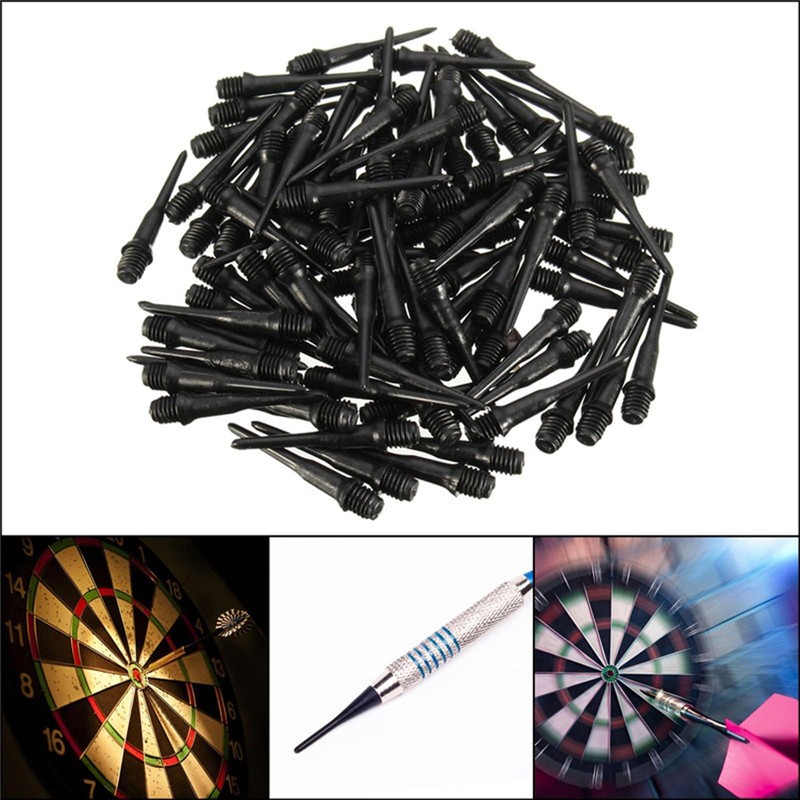Pack of 200 Plastic Dart Tips, Replacement Tips, Soft 2BA