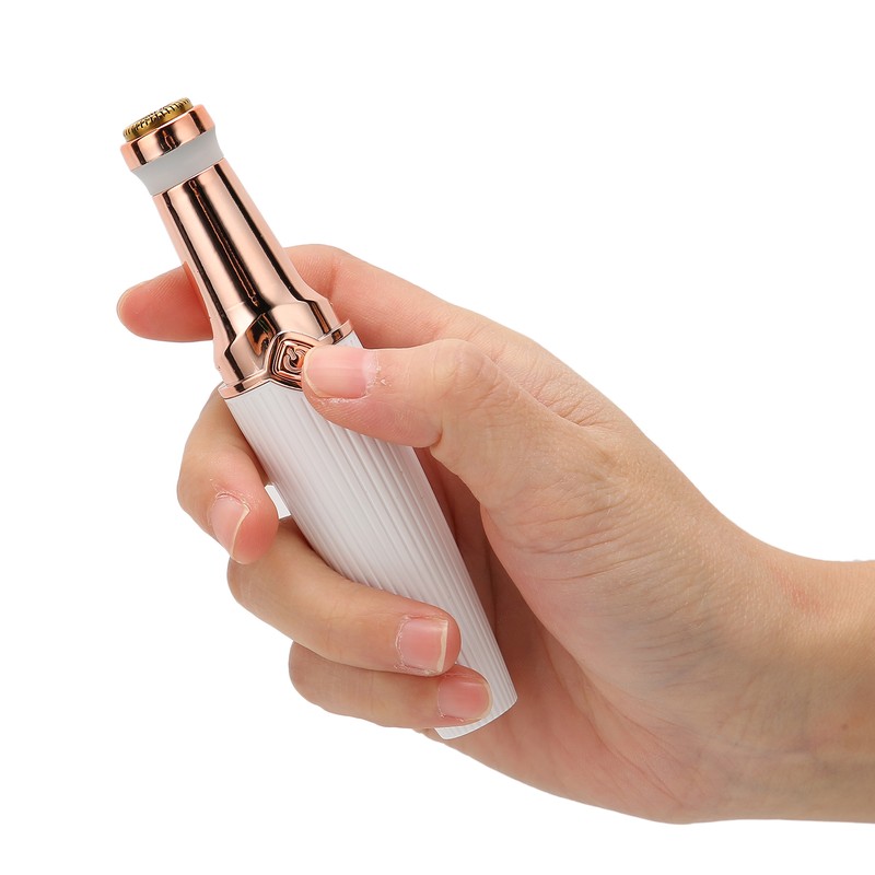 2 in 1 Electric Eyebrow Trimmer Lipstick Shape USB Rechargeable