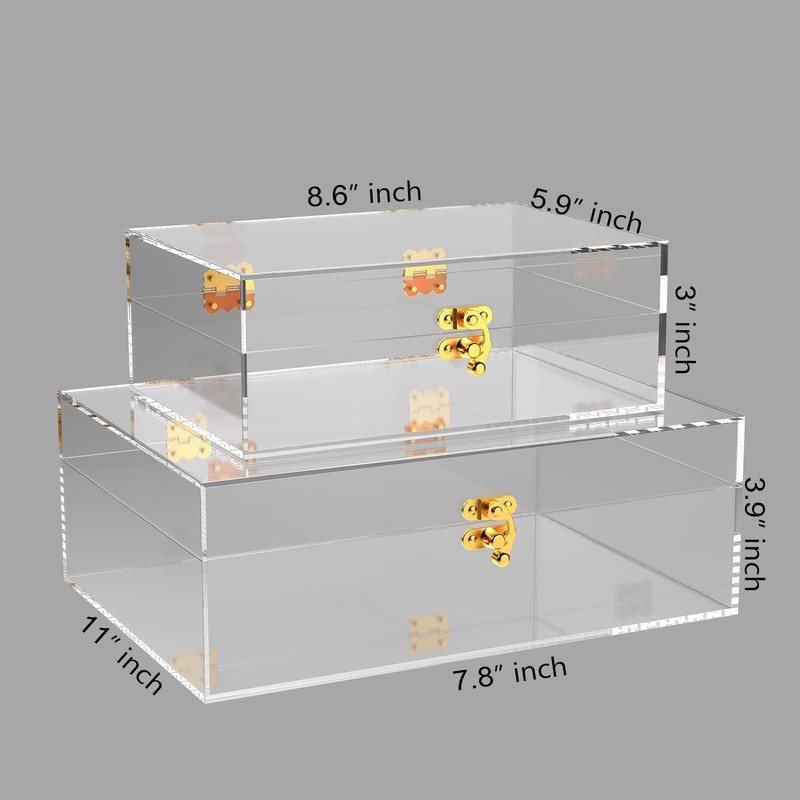 8668 Multi-purpose Storage Boxes. Modern Acrylic Decorative Boxes to store