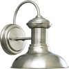 Progress Lighting P5721-81 1-Light Wall Lantern, Antique Nickel
