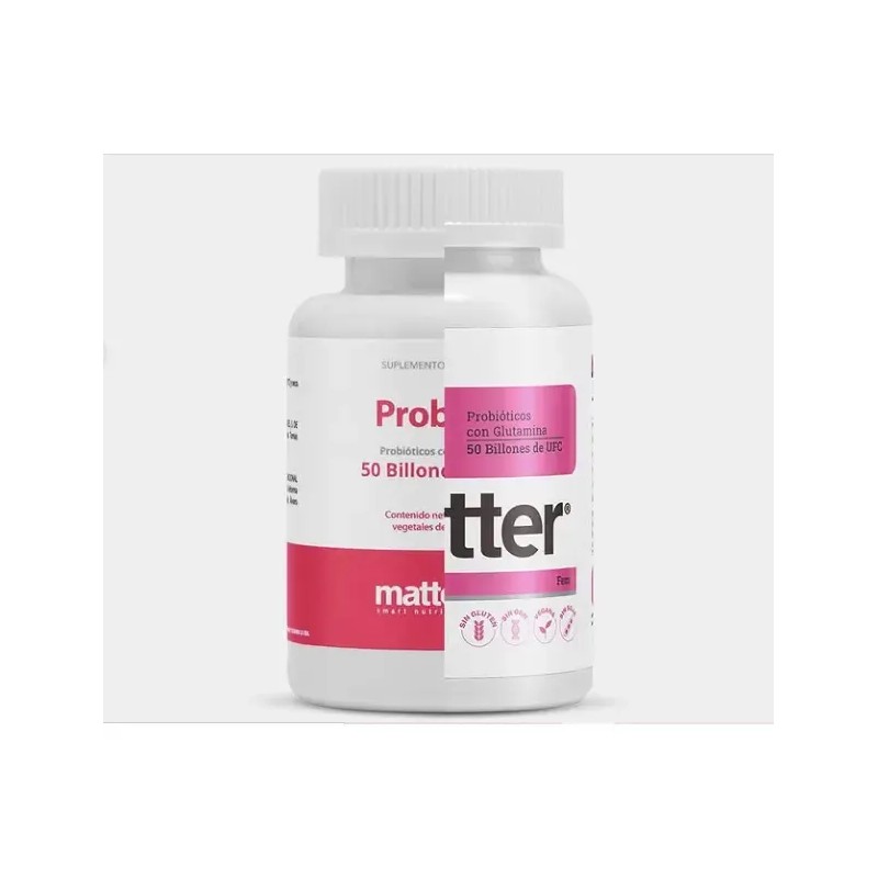 Matter Probivos Probióticos Con Glutamina 30 Caps Sabor Sin Sabor