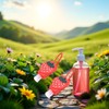 2Pcs Strawberry Empty Travel Hand Sanitizer Bottle, Silicone Sleeve Refillable