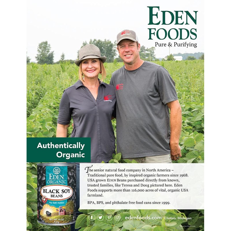 Eden Foods Black Soy Beans, 398ml