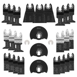 Jerbor Saw Blades Kit 28-Piece Multitool Oscillating Tool Accessory for Fein Multimaster