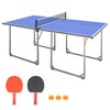 Donext 6ft Mid-Size Table Tennis Table Foldable & Portable Ping