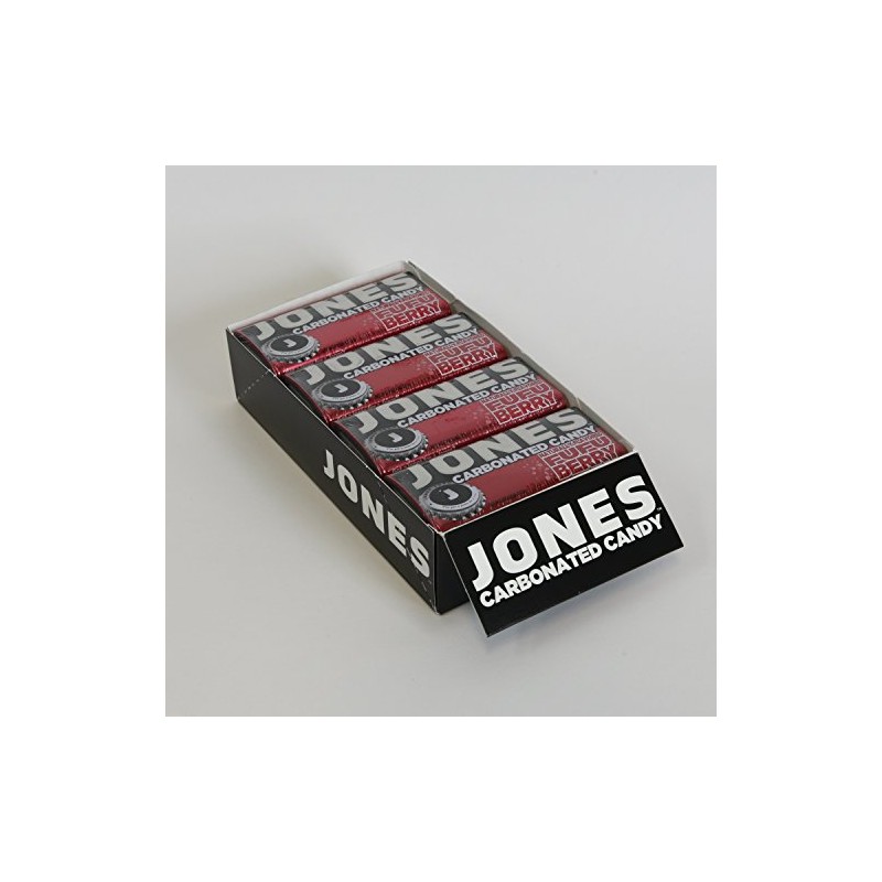 JONES Soda Carbonated Candy, Fufu Berry, Pack of 8