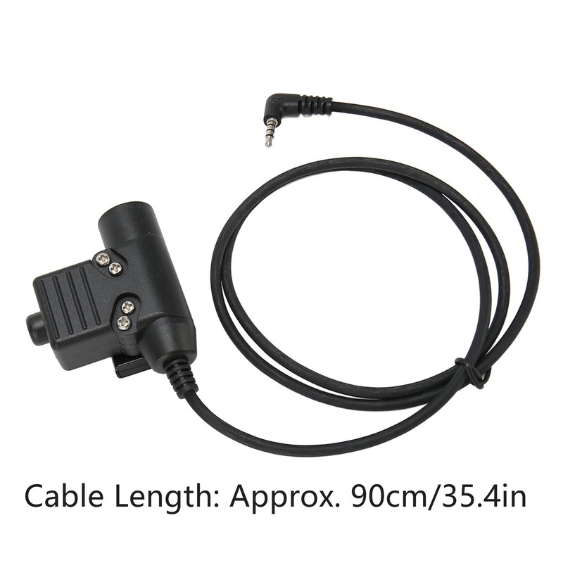 U94 PTT Headset Adapter 90cm Back Clip Headset Connector Cable