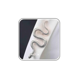 Inateannal Punk Snake Pin Brooch Silver Snake Lapel Brooch Pin Gothic Snake Coat Brooch Metal Animal Serpent Lapel Pin Backpack Clip Banquet Badge Brooch Decorative for Women