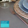 Argon Tableware Stainless Steel Dinner Forks - 19.5cm - Copper