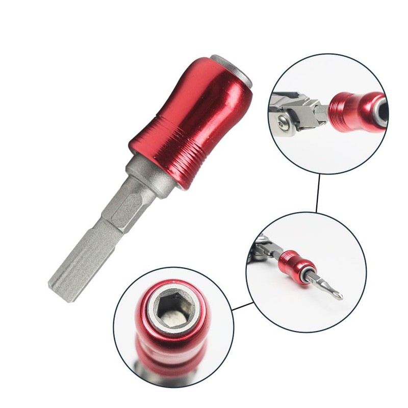 MORETOPGODD Flat End Quick Change Screwdriver Bit Holder for Multitool,