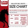 Jeffers Equine Ballistic Bell Boots - White, Large | Shock