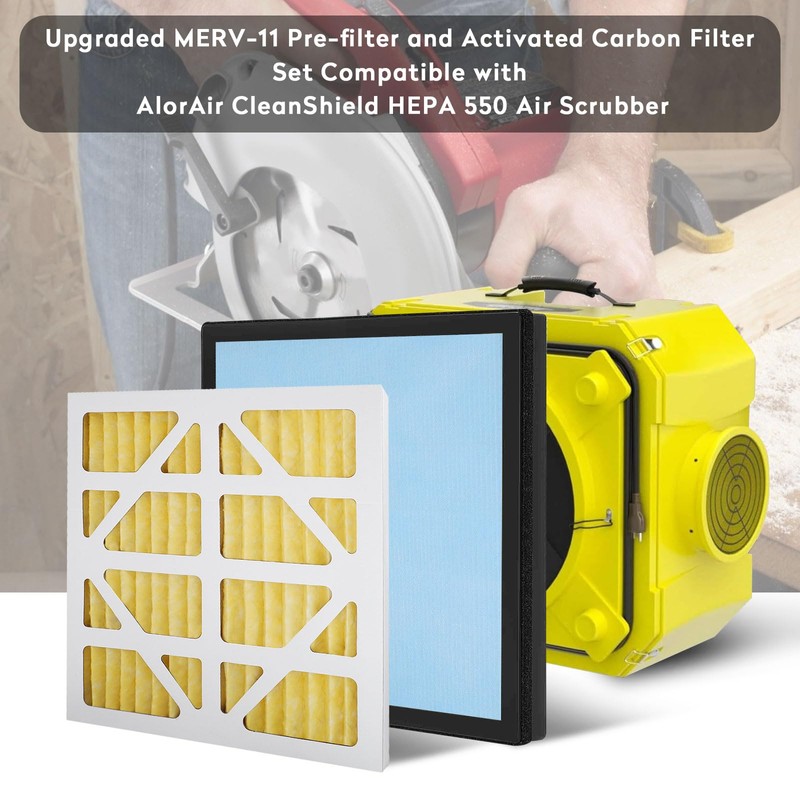 Upgraded 3 Pack MERV-11 Filter and 1 Pack HEPA& Activated