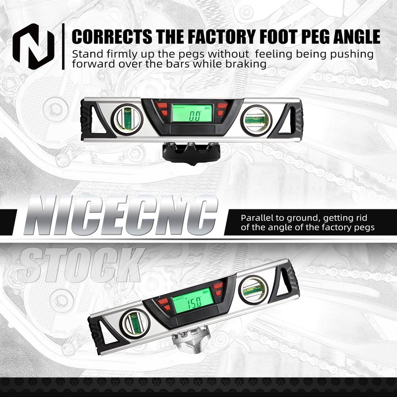 NICECNC Flat Foot Pegs Footpeg Compatible with 390 Adventure 2020