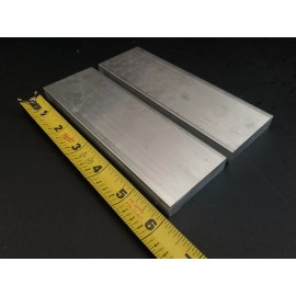 Holen Aluminum 2 Pieces 1/2" X 2" X 6" Long ALUMINUM FLAT BAR STOCK SOLID 6061 T6511 EXTRUDED