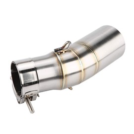 Exhaust Muffler Pipe Stainless Steel Exhaust Middle Mid Link Pipe Escape Muffler Pipe Compatible with Kawasaki NINJIA 400 18-19, Car Modification/Retrofitting,Exhaust system modification