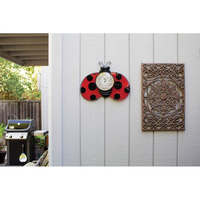 Poolmaster 54578 Ladybug Wall Décor and Thermometer for Home or