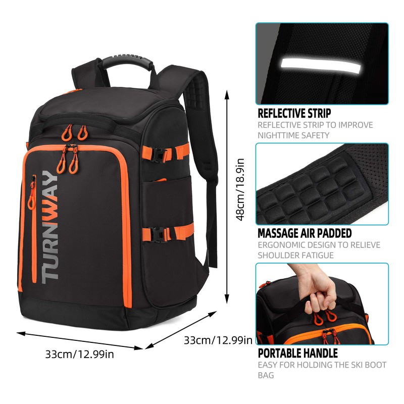 TurnWay Ski/Snowboard Boot Bag/Skating Bag | Excellent for Store and