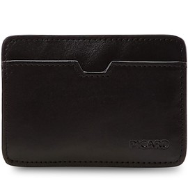 Picard Apache Men's Wallet Made of Cowhide Leather, One Size, with No Closure, Wallet, Everyday Use, black, Card case