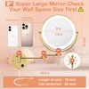 Benbilry 9" Large Size Wall Mounted Lighted Makeup Vanity Mirror,