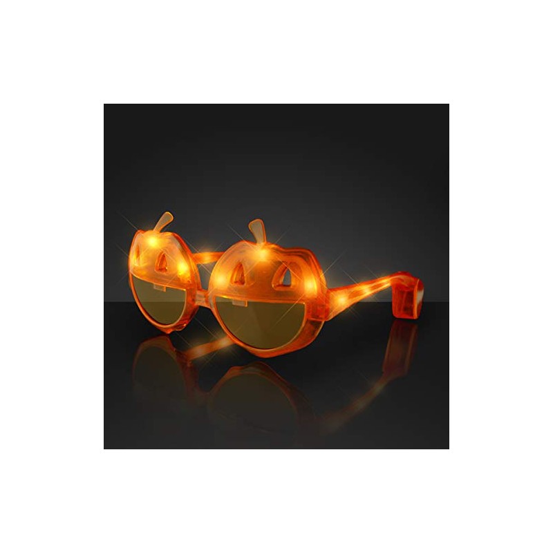 FlashingBlinkyLights Light Up Pumpkin Sunglasses