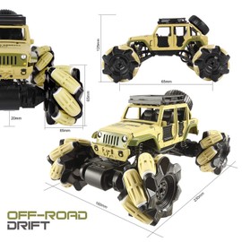 Remote Control Car, 1:16 Drift RC Cars 360° Rotating 4WD 2.4Ghz Gesture Sensor Watch Monster Truck for Kids Stunt Climbing Car Rechargeable Batteries