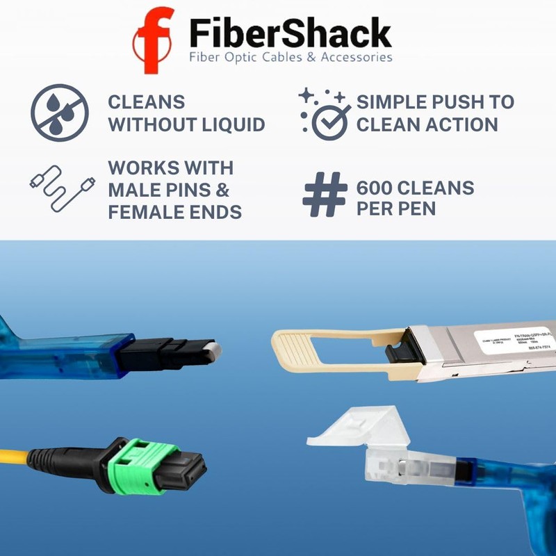 Fibershack - MPO Fiber Cleaner - Rotating MTP Cleaner Pen