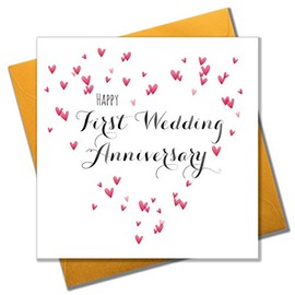 Claire Giles Quill "Happy First Wedding Anniversary" Anniversary Card