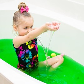 Ryan's World Slime Baff Green, 1 Bath or 4 Play Uses from Zimpli Kids, Magically turns water into gooey, colourful slime, Slime Kits for Boys & Girls, Ryan's World Gifts for Children, Non-Toxic