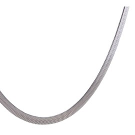 Avalent Snake Chain, Snake Chain, Men's, Width 0.2 inch (4 mm), Stainless Steel Choker Chain, Snake Choker Chain, Men's, 15.7, 17.7, 19.7, 19.7, 21.7, 21.7, 21.7 inches (40 cm), 17.7 inches, Stainless