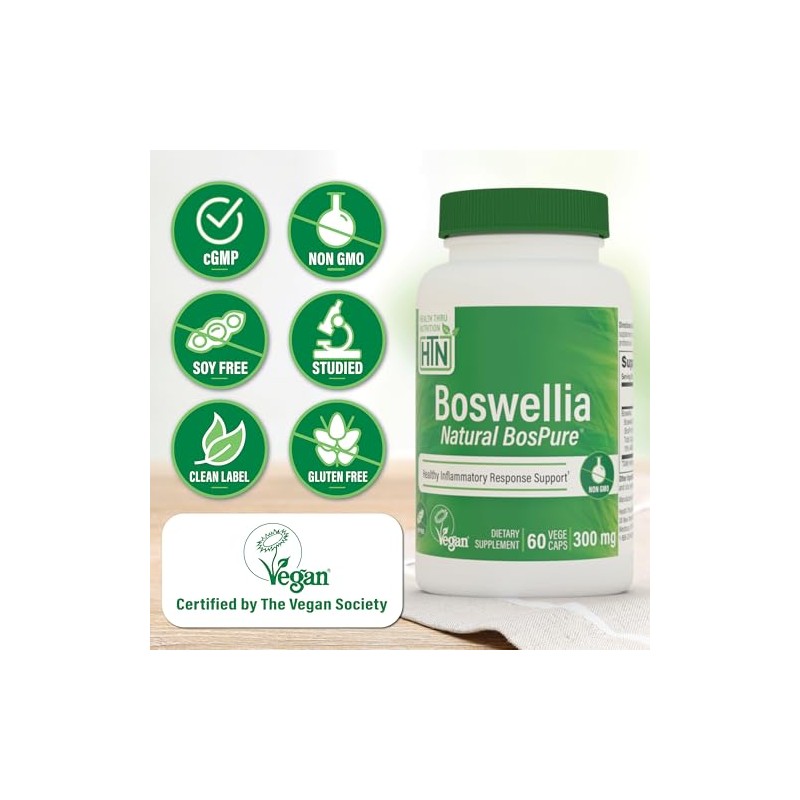 Health Tru Nutrition | Boswellia, 300 Mg, 60 Cápsulas